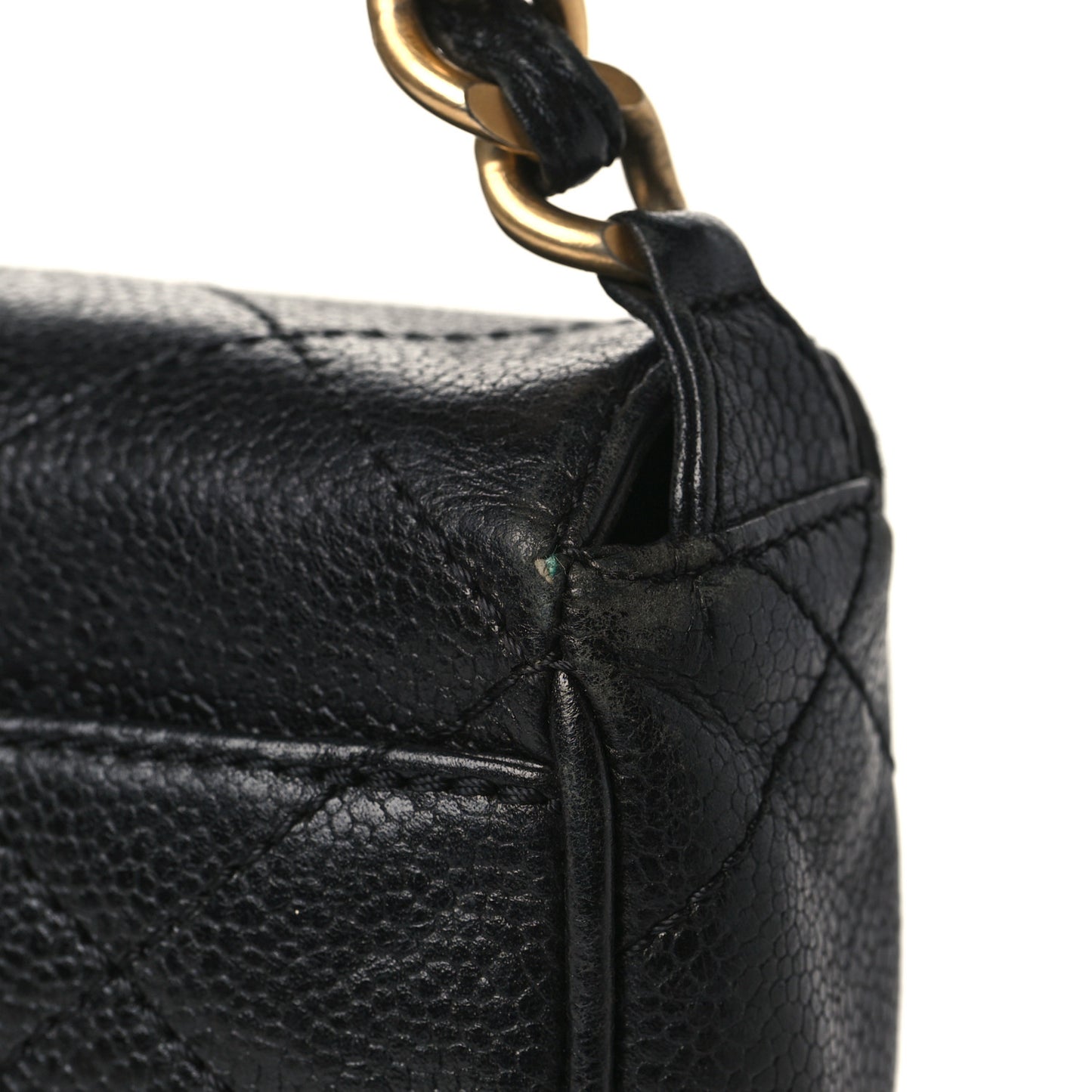 Caviar Quilted Medium Single Flap Black