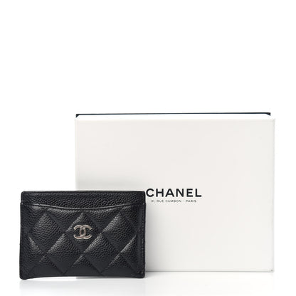 Chanel Caviar Quilted Card Holder Black 8 of 8