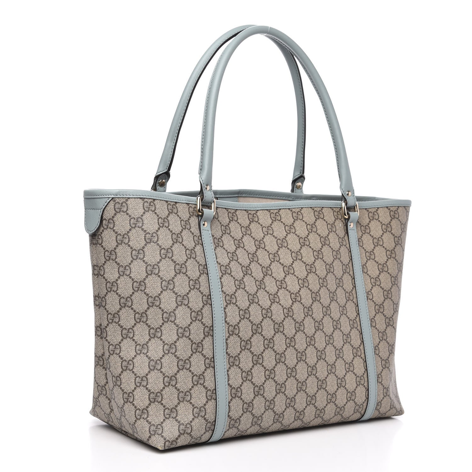 Gucci GG Plus Monogram Medium Joy Tote Light Blue 3 of 13
