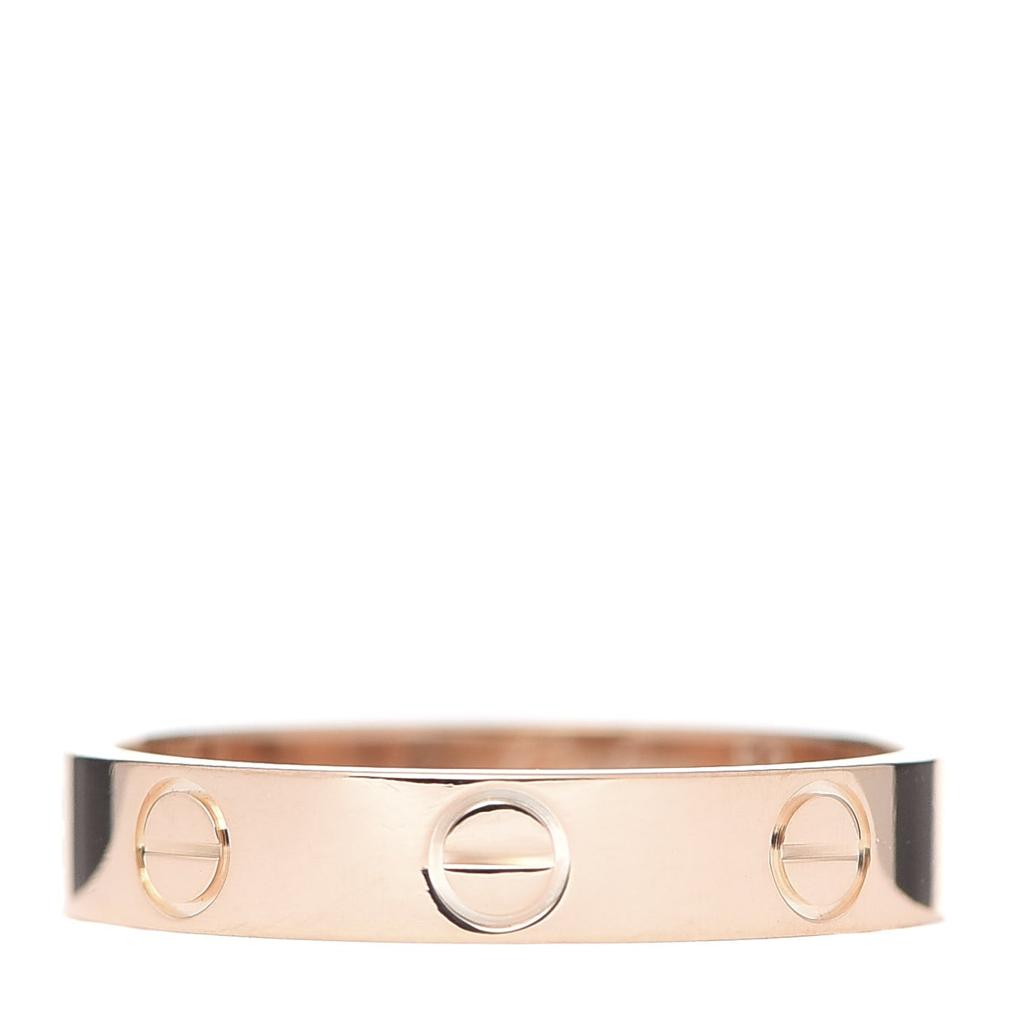 18K Pink Gold 3.5mm LOVE Wedding Band Ring 52 6