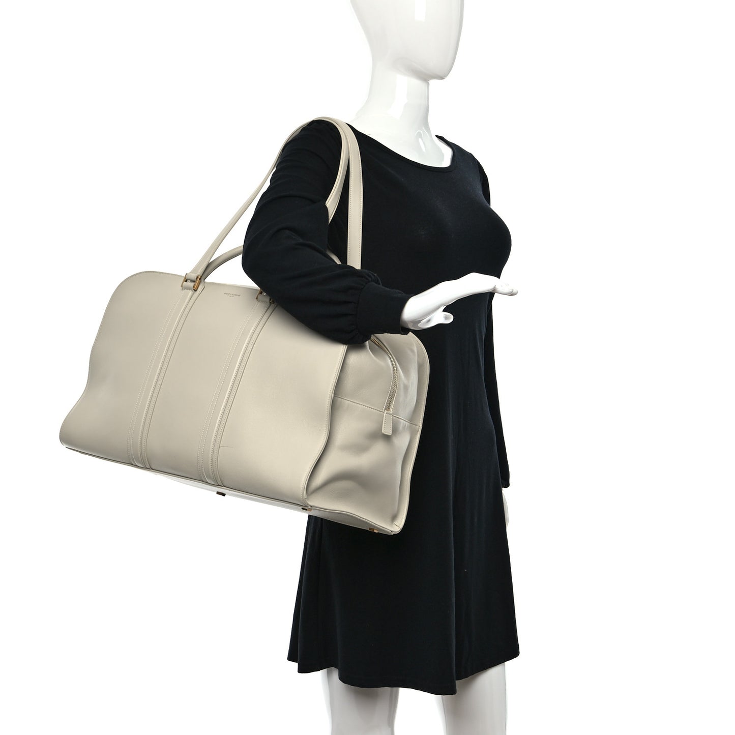 Calfskin Commuter Duffle White
