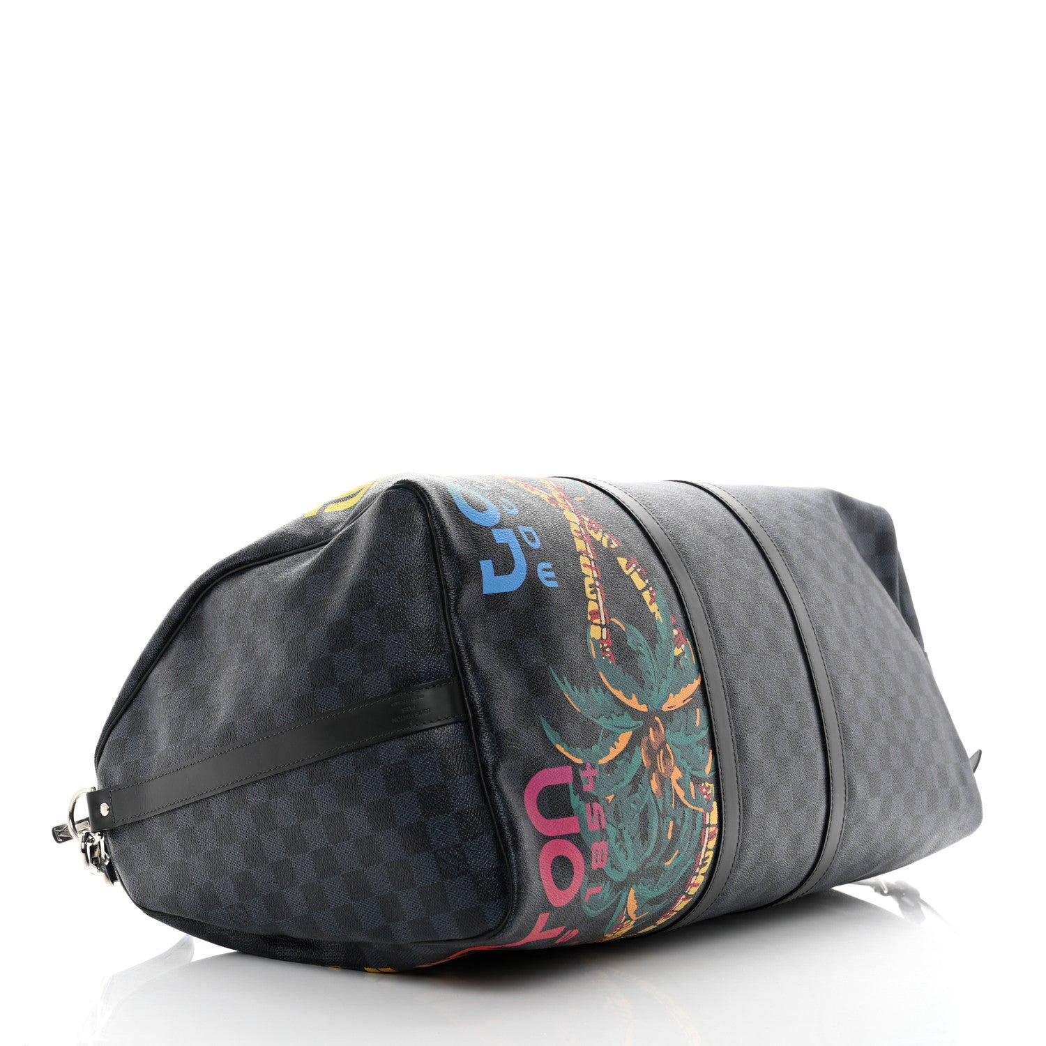 Louis Vuitton Damier Cobalt Jungle Keepall Bandouliere 55 4 of 11