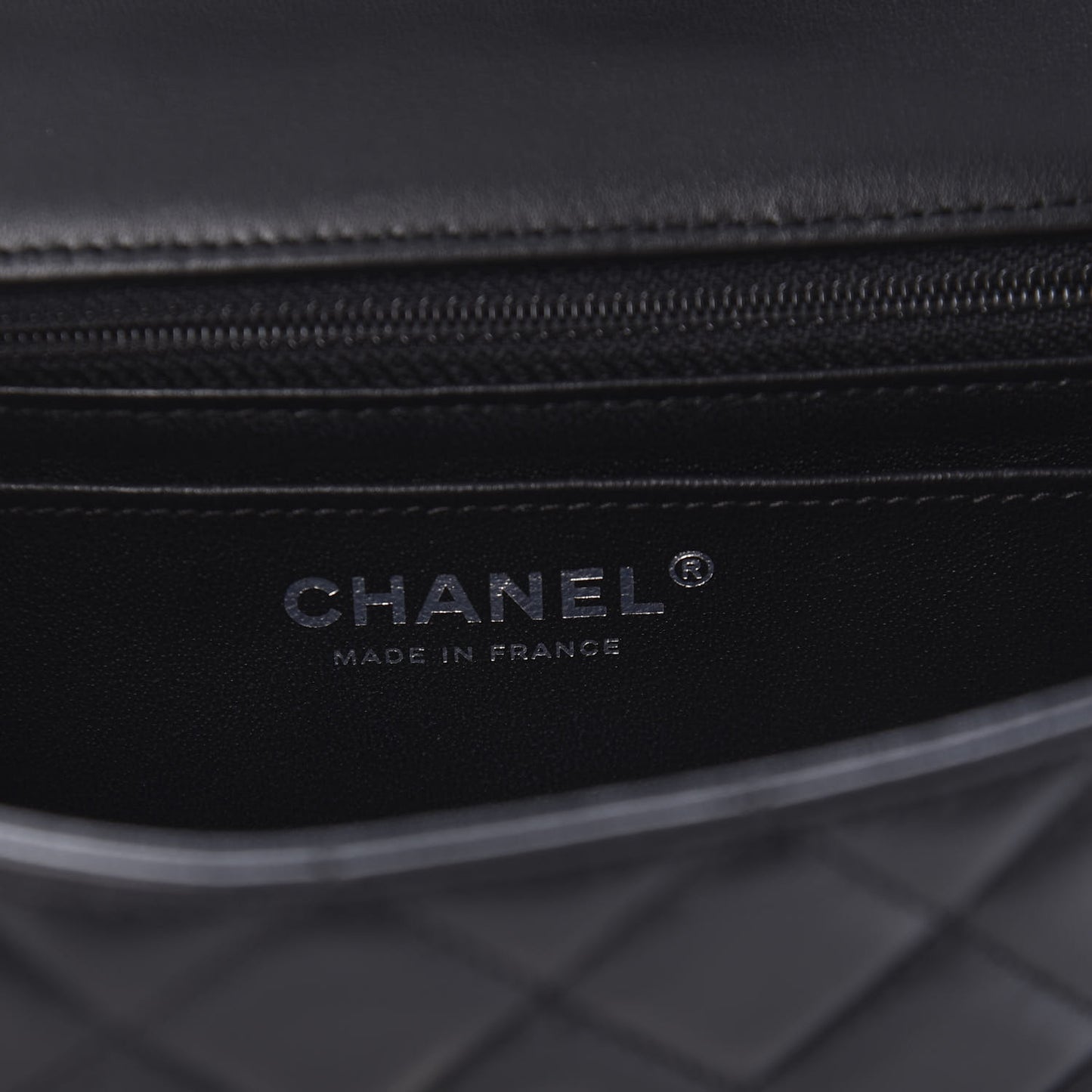 Lambskin Quilted Mini Rectangular Flap Black