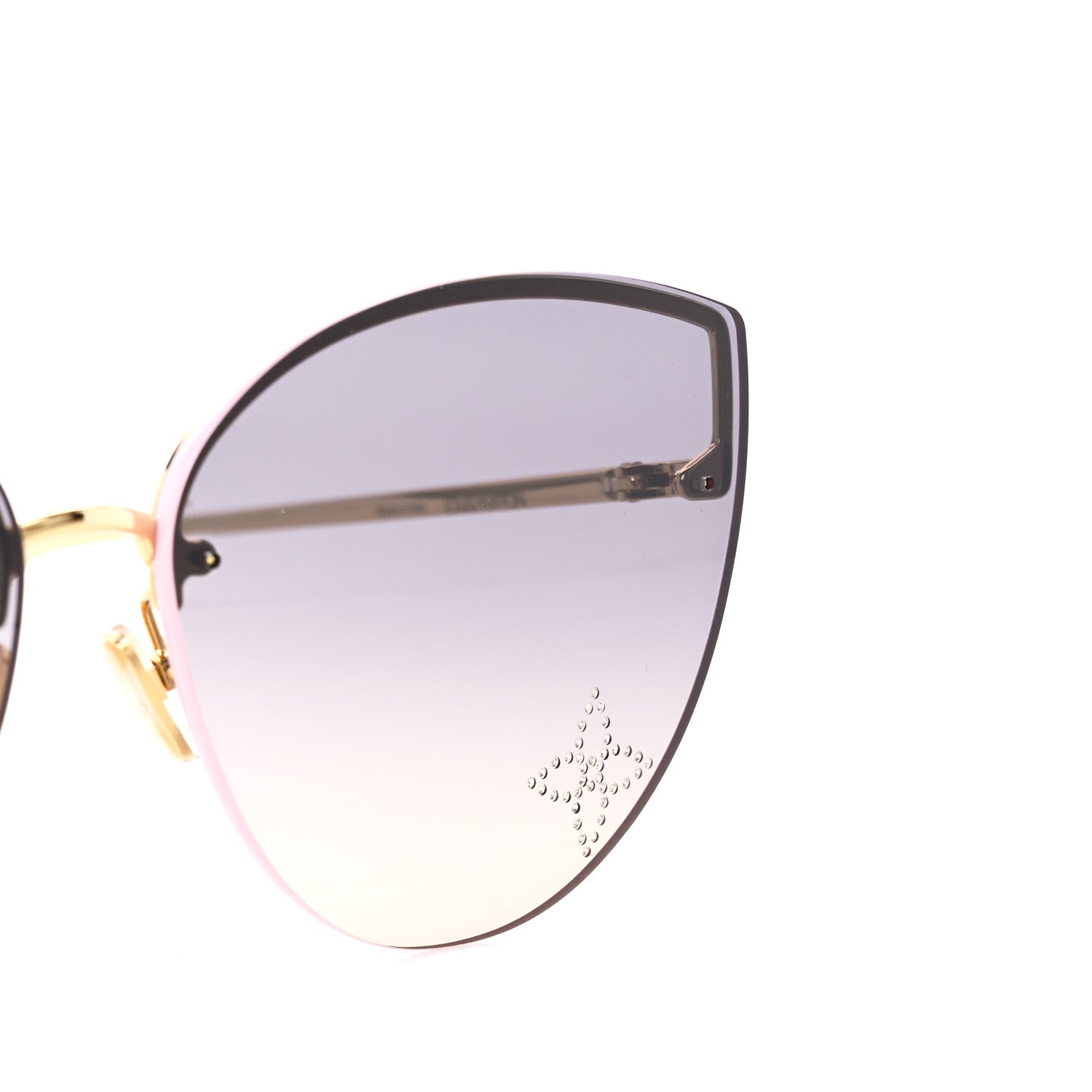 Louis Vuitton Metal LV Glam Cat Eye Sunglasses Z2012U Pink 1435529