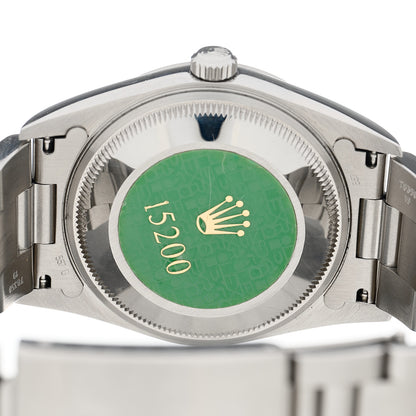Rolex Stainless Steel 34mm Oyster Perpertual Date Watch Silver 15200 4 of 4