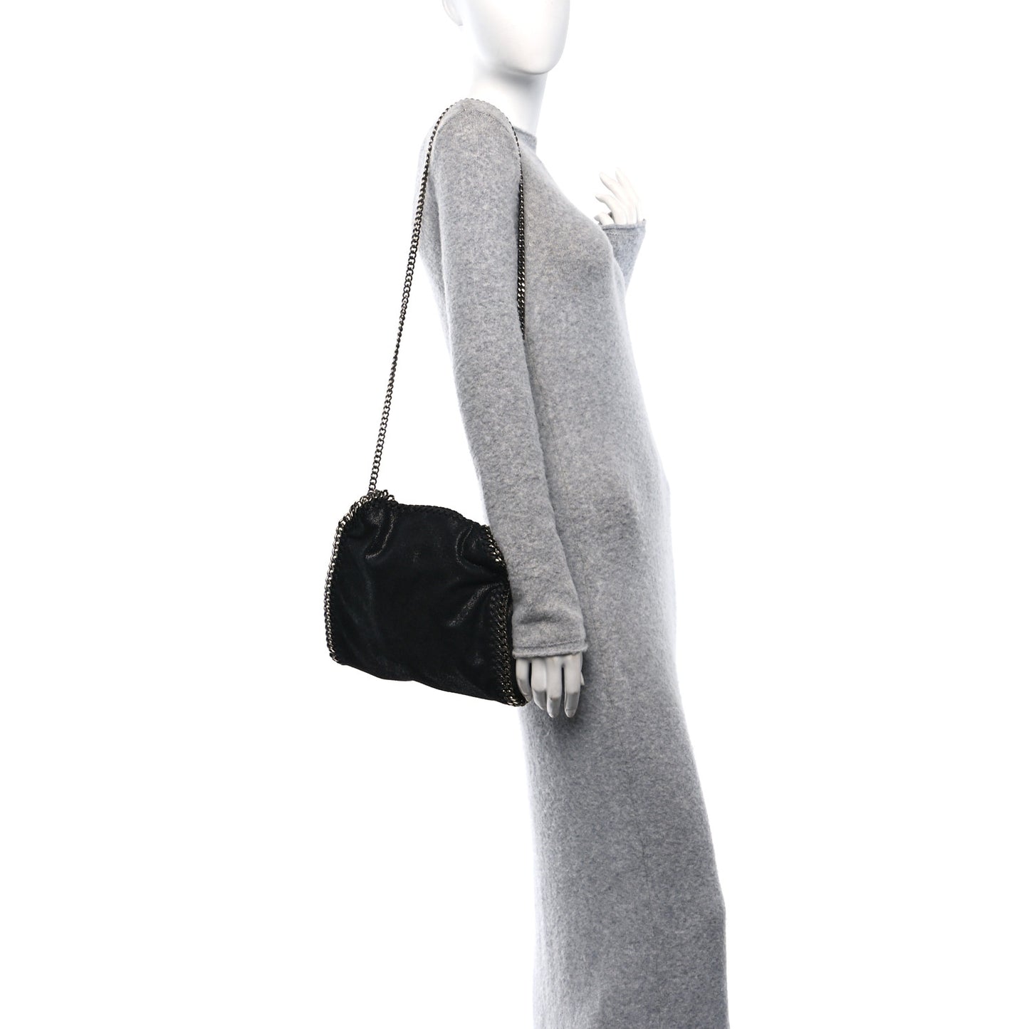 Shaggy Deer Mini Falabella Tote Black