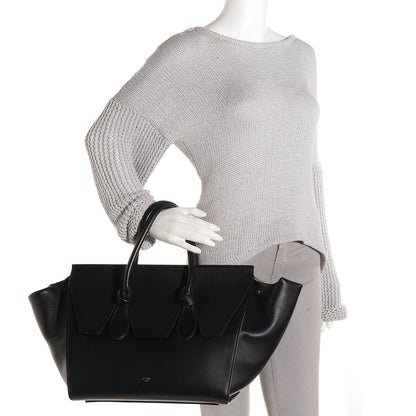 Celine Smooth Calfskin Large Tie Knot Tote Black 2 of 28