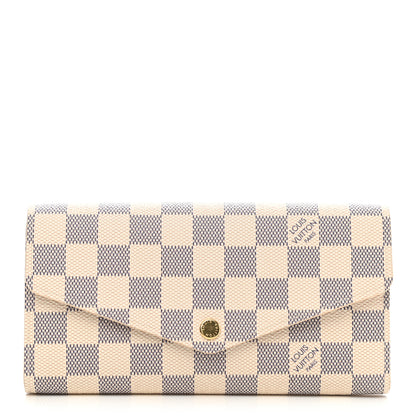 Louis Vuitton Damier Azur Sarah Wallet NM 1 of 6