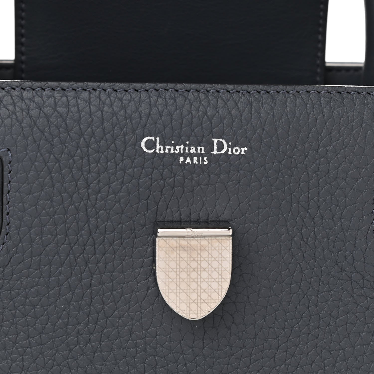 Christian Dior Grained Calfskin Diorever Flap Grey 6 of 9