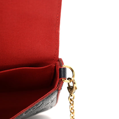 Louis Vuitton Empreinte Pochette Felicie Chain Wallet Marine Rouge 11 of 13