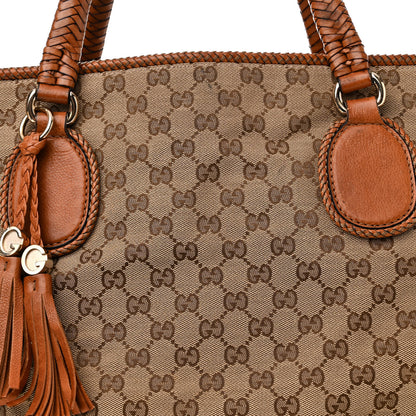 Gucci Monogram Medium Marrakech Tote Tan 8 of 14