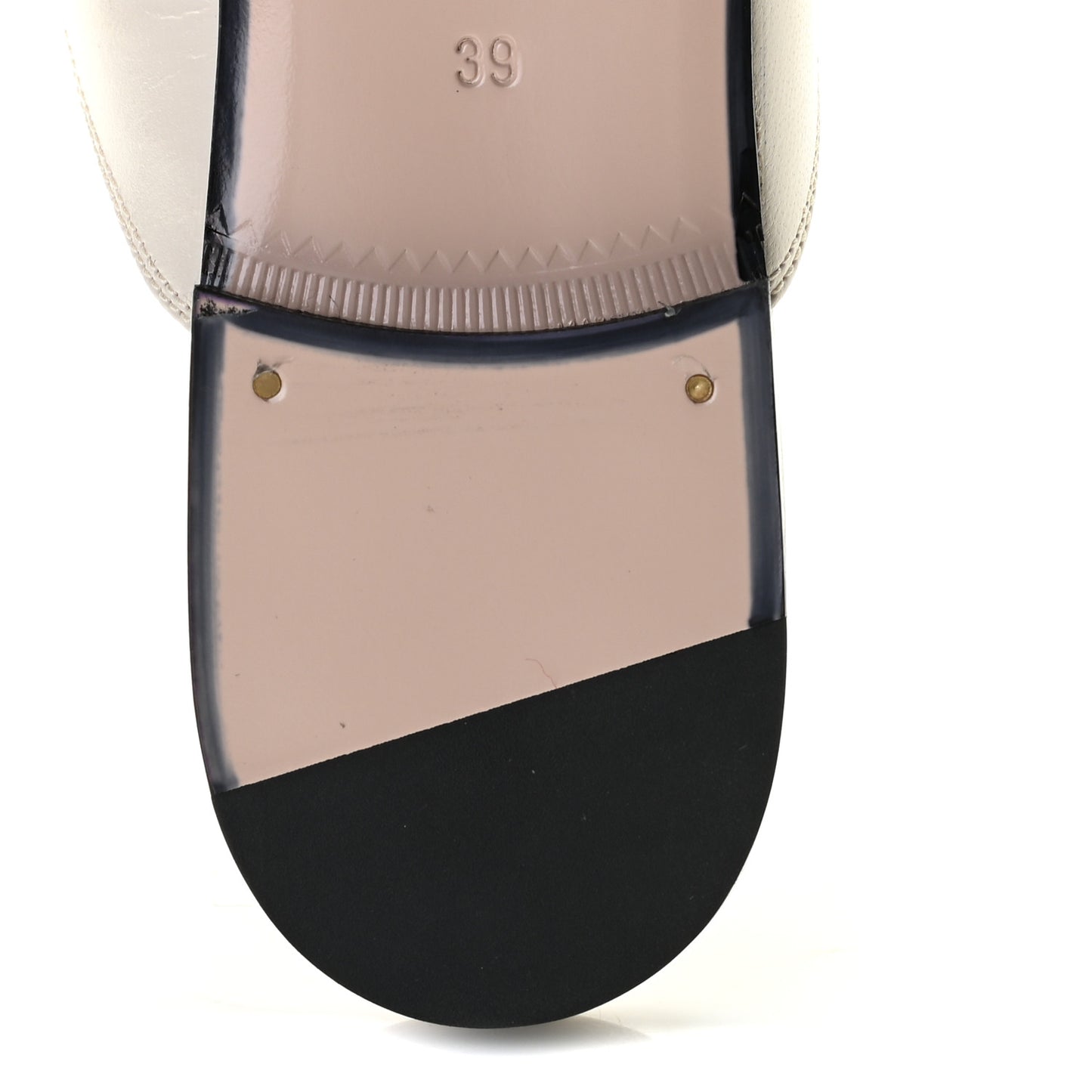Goatskin Bee Star Embroidered Womens Princetown Slippers 39 Mystic White