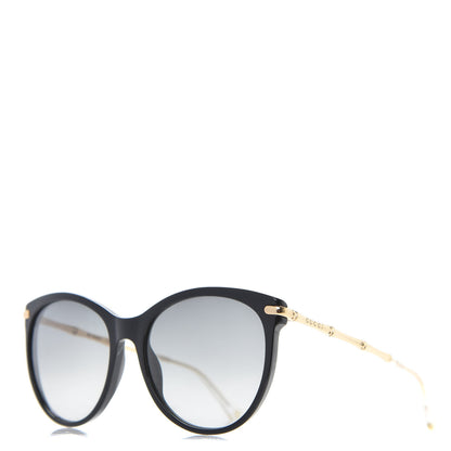 Gucci Crystal Bamboo Cat Eye Sunglasses GG3771 Black Gold 1 of 7