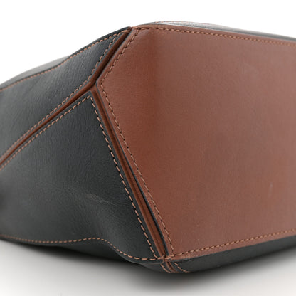 Loewe Calfskin Small Craft Puzzle Bag Tan Black 9 of 15