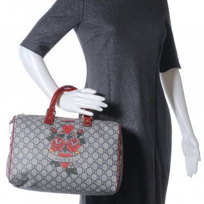 Gucci GG Plus Monogram Tattoo Heart Medium Joy Boston Red 2 of 8