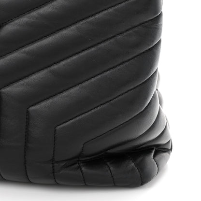 Saint Laurent Calfskin Y Quilted Monogram Large Loulou Shopper Black 13 of 13