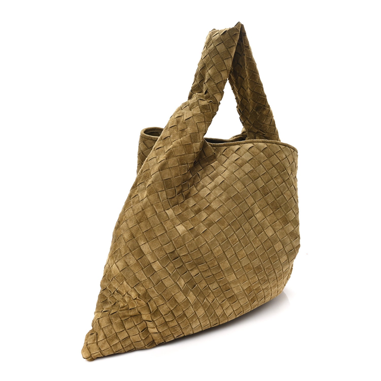 Bottega Veneta Suede Intrecciato Large Hop Mud 3 of 10
