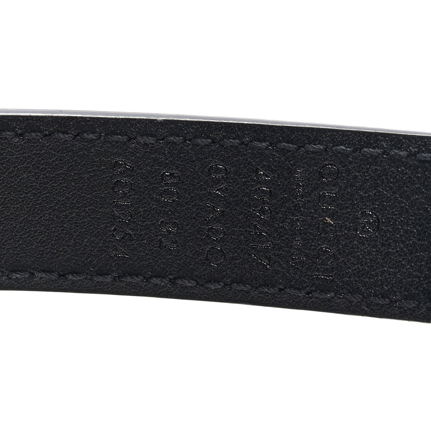 Gucci Calfskin Double G 20mm Belt 80 32 Black 3 of 4