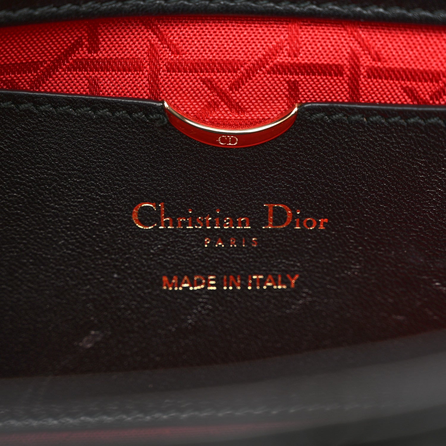 Christian Dior Lambskin Cannage Medium Lady D-Joy Black 6 of 10