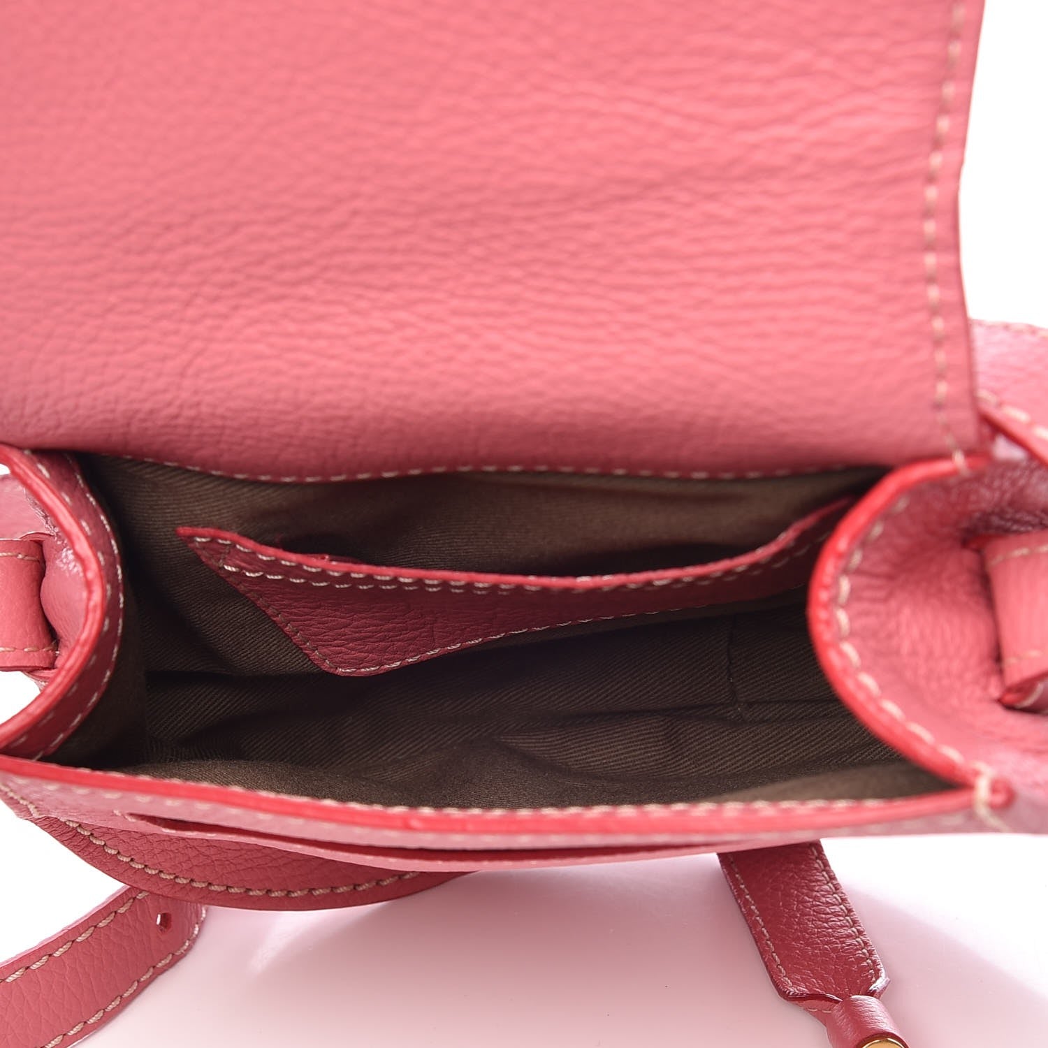 Chloe Calfskin Mini Marcie Round Crossbody Bag Magnolia 5 of 9