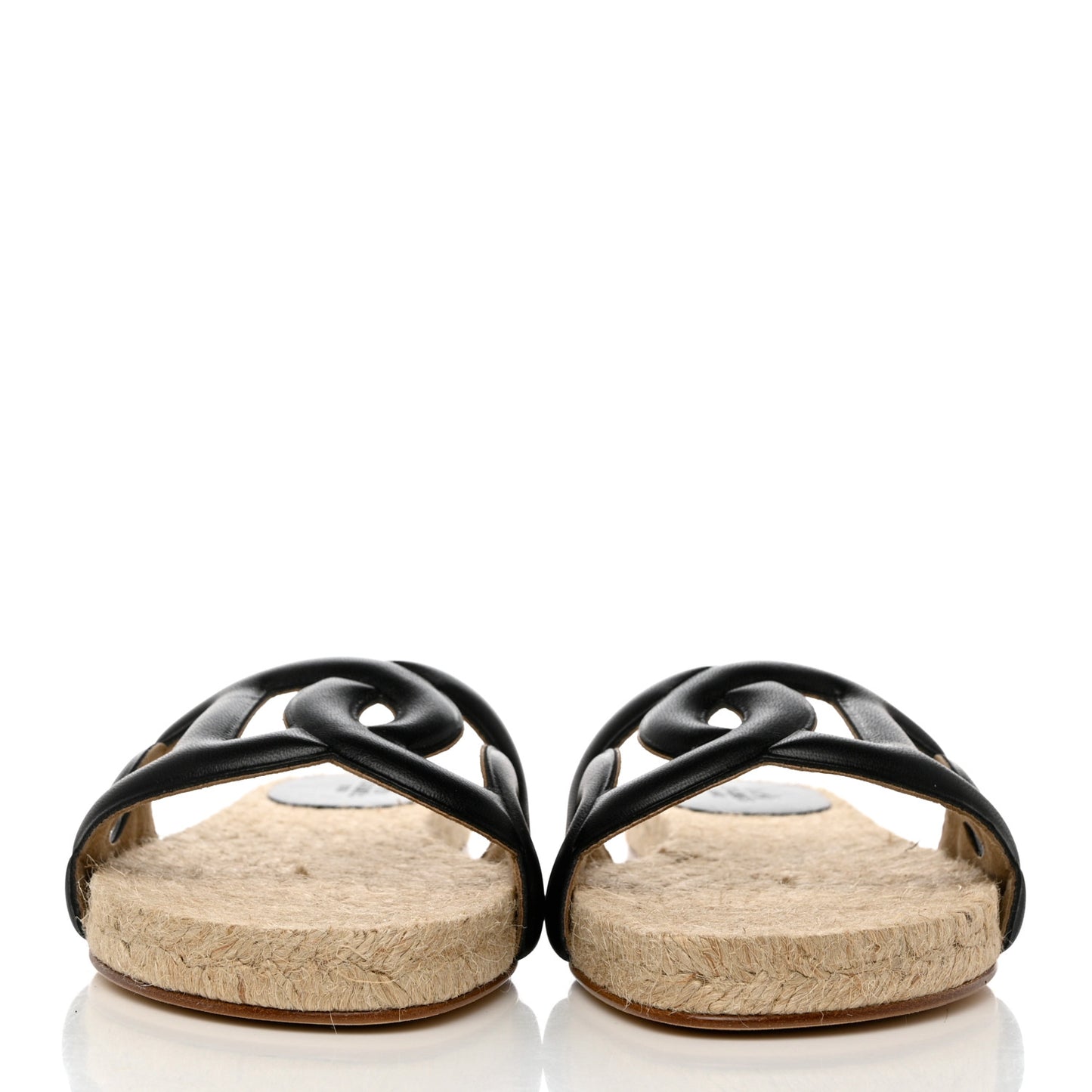 Nappa Famosa Espadrille Sandals 36 Black
