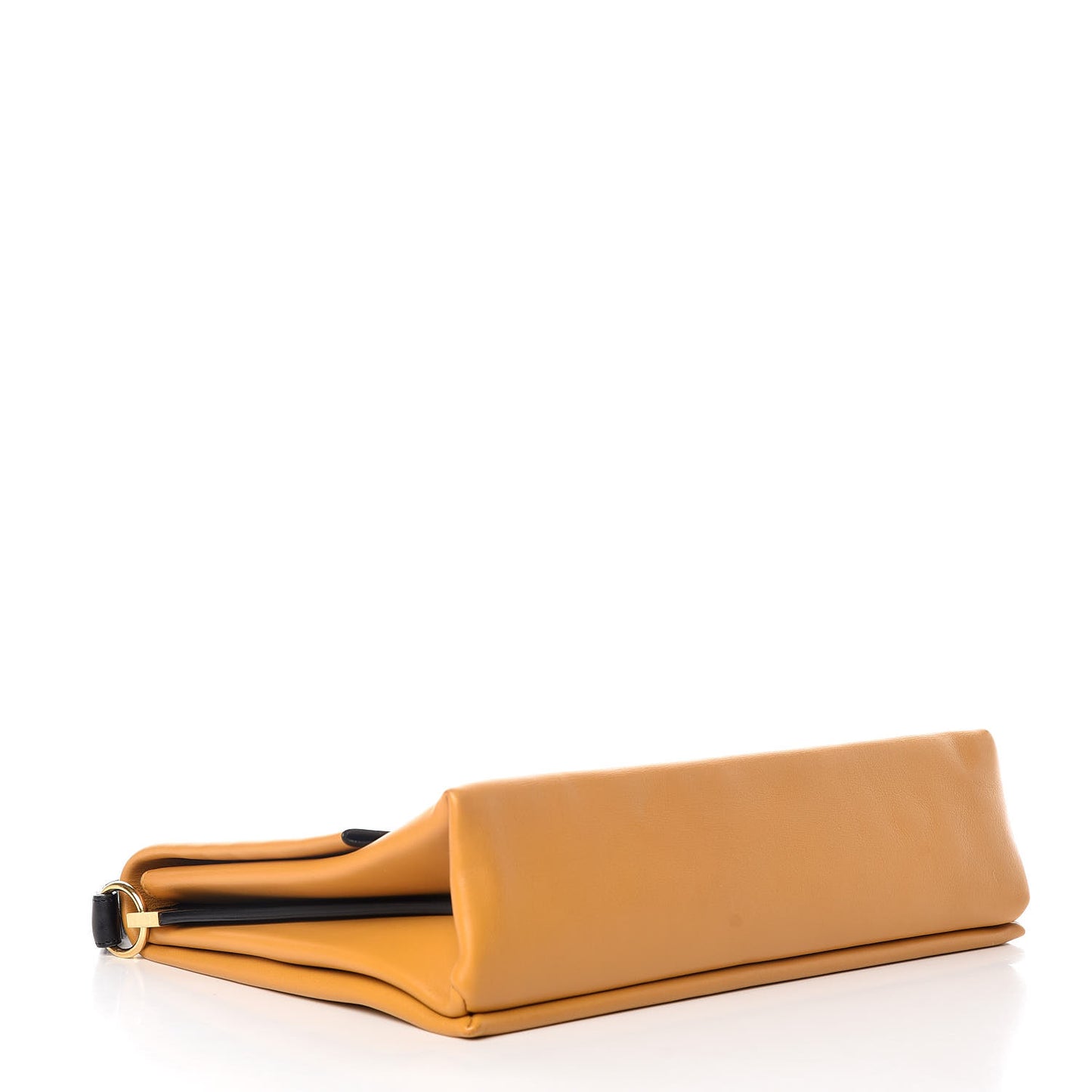 Smooth Calfskin Blade Flap Amber