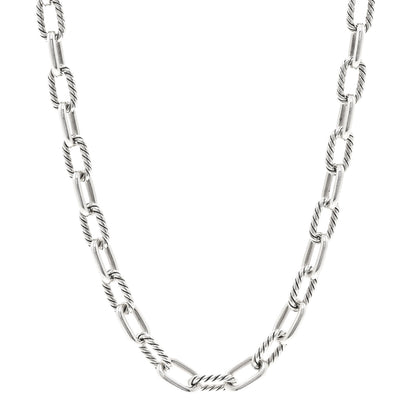 David Yurman Sterling Silver 18K Yellow Gold 8.5mm Madison Chain Toggle Necklace 1 of 6