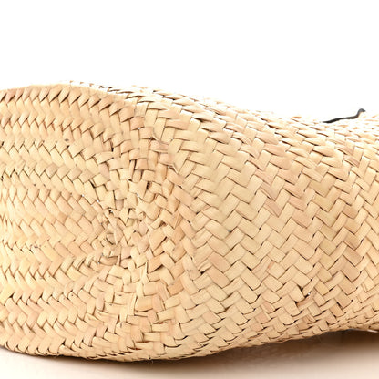Prada Palmitto Vitello Woven Braided Large Basket Tote Bag Naturale White 9 of 9