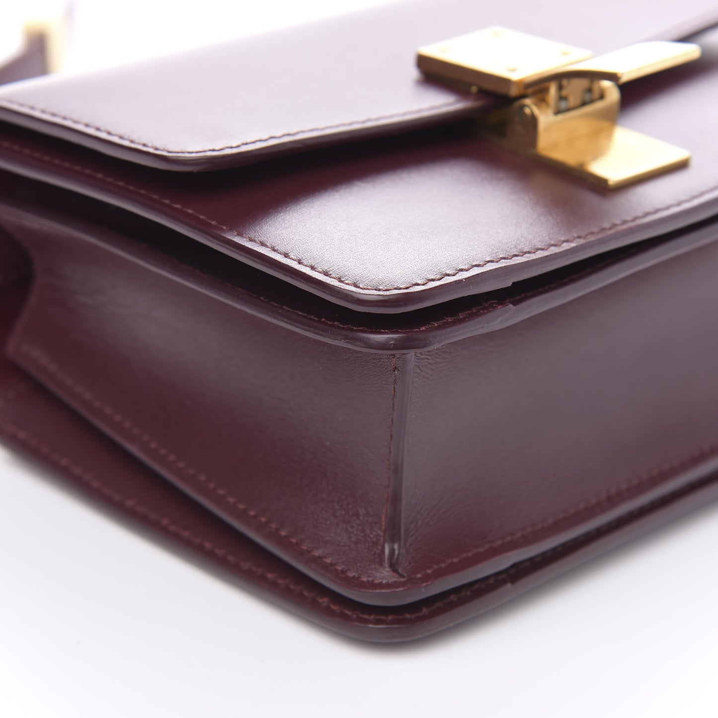 Smooth Calfskin Small Classic Box Flap Bag Red