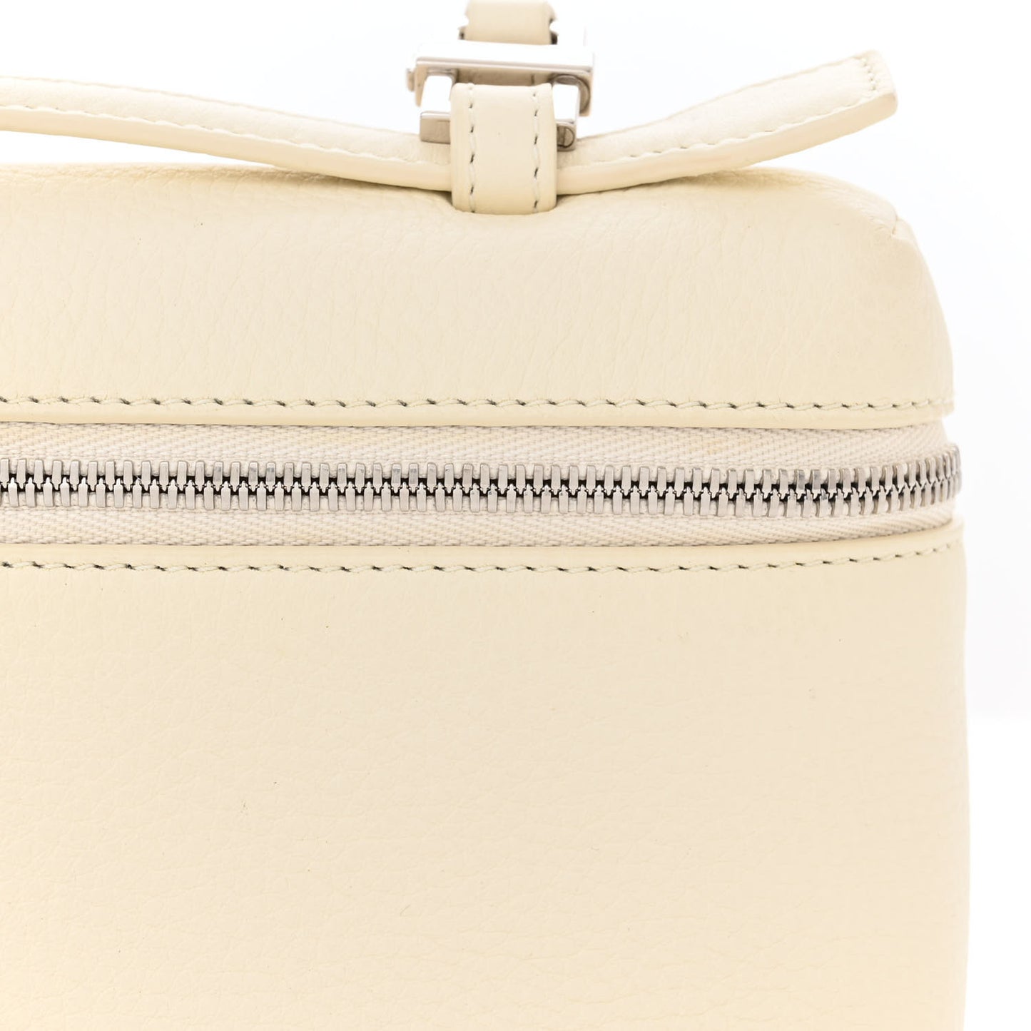 Grained Calfskin L19 Extra Pocket Pouch Whisper White