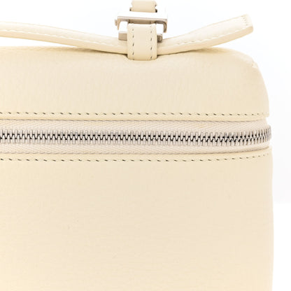 Loro Piana Grained Calfskin L19 Extra Pocket Pouch Whisper White 10 of 16