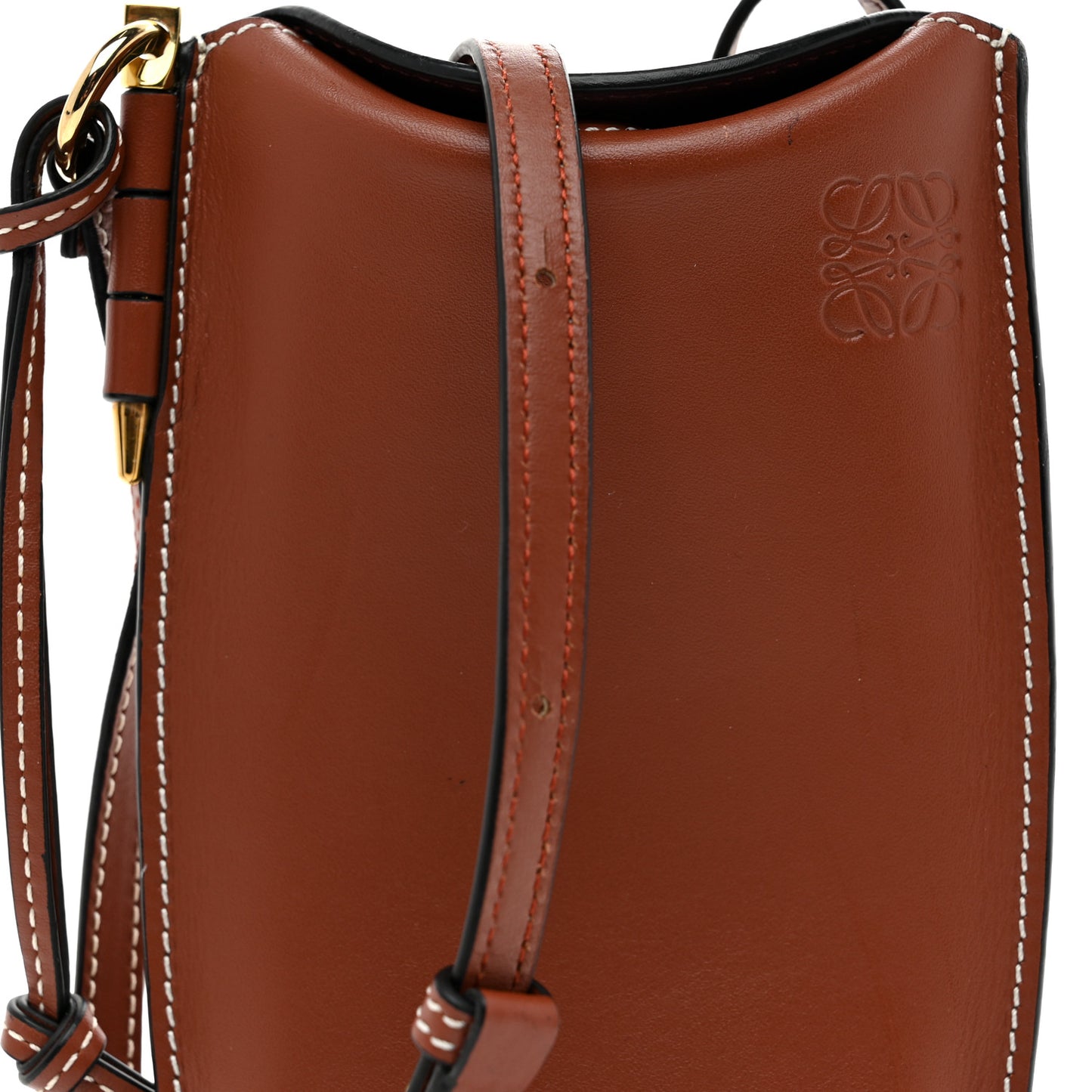 Smooth Calfskin Gate Pocket Rust