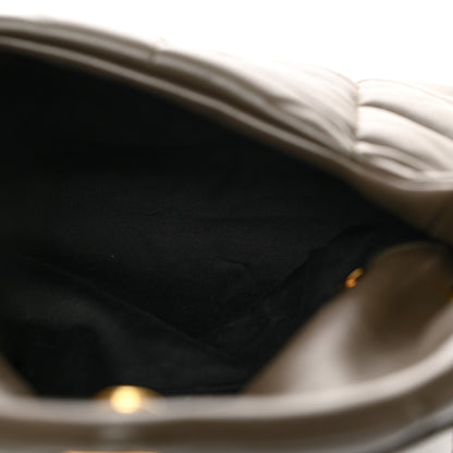 Saint Laurent Lambskin Quilted Small Loulou Puffer Monogram Chain Satchel Dark Ganache 5 of 10