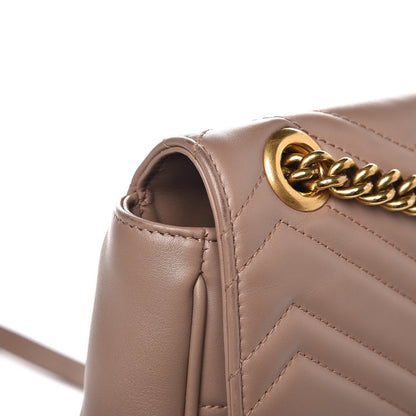 Gucci Calfskin Matelasse Medium GG Marmont Shoulder Bag Porcelain Rose 12 of 13