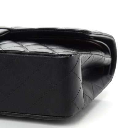Chanel Lambskin Quilted Medium Double Flap Black 9 of 9