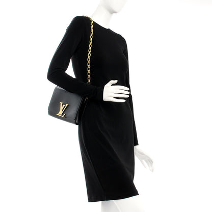Louis Vuitton Calfskin Chain Louise GM Black 2 of 7
