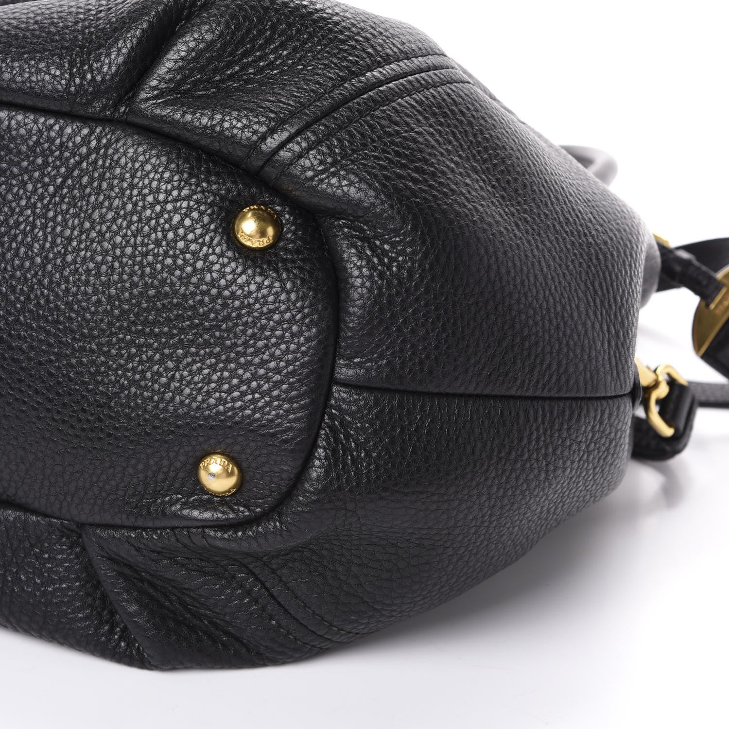 Prada Vitello Daino Tote Black 9 of 12