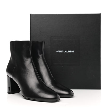 Saint Laurent Nappa Vendome Loulou Ankle Zip Boot 38 Black 10 of 10