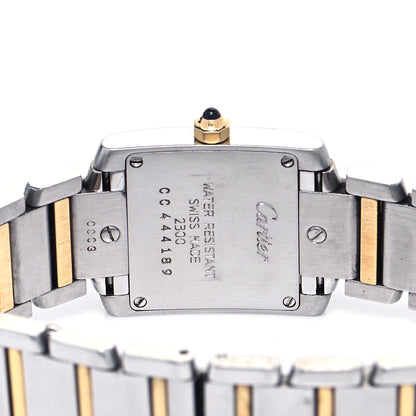 Cartier Stainless Steel 18K Yellow Gold 20mm Tank Francaise Quartz Watch 4 of 7