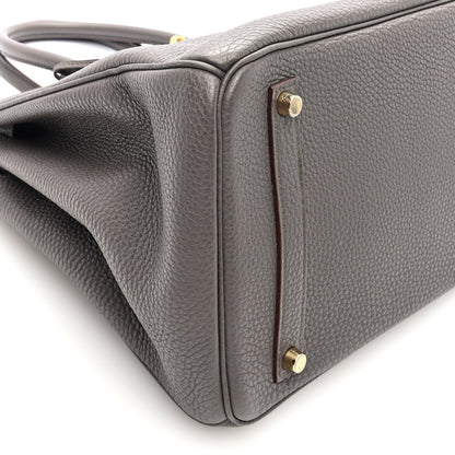 Hermes Togo BIRKIN 35 Etain 9 of 10