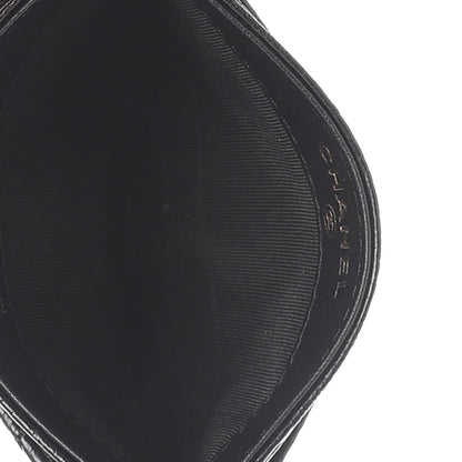 Chanel Calfskin Camellia Embossed Quilted Card Holder Black 5 of 9