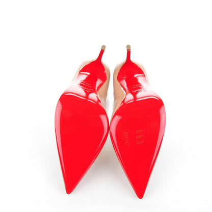 Christian Louboutin Patent So Kate 120 Pumps 39.5 Nude 5 of 8
