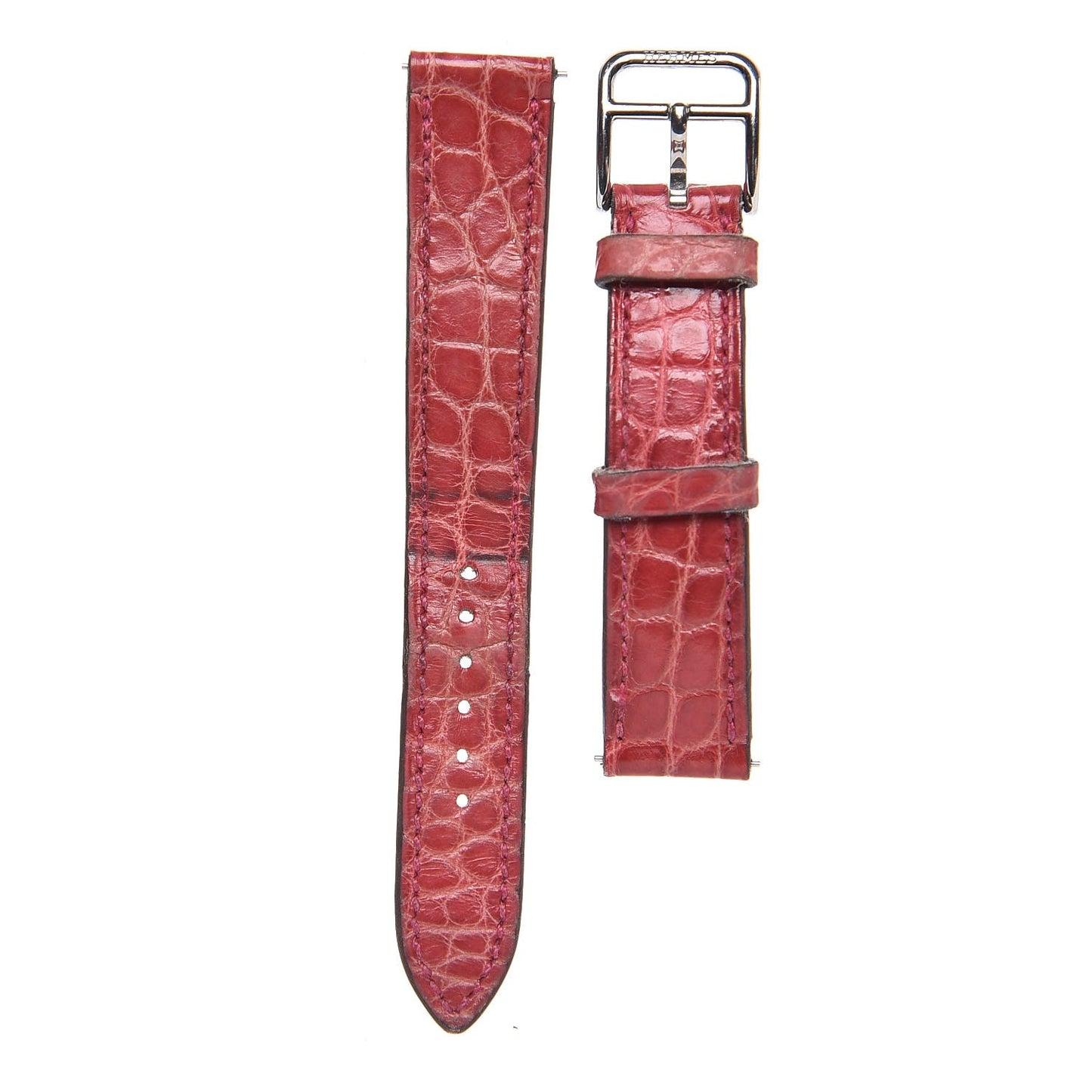 Alligator Watch Strap Pink