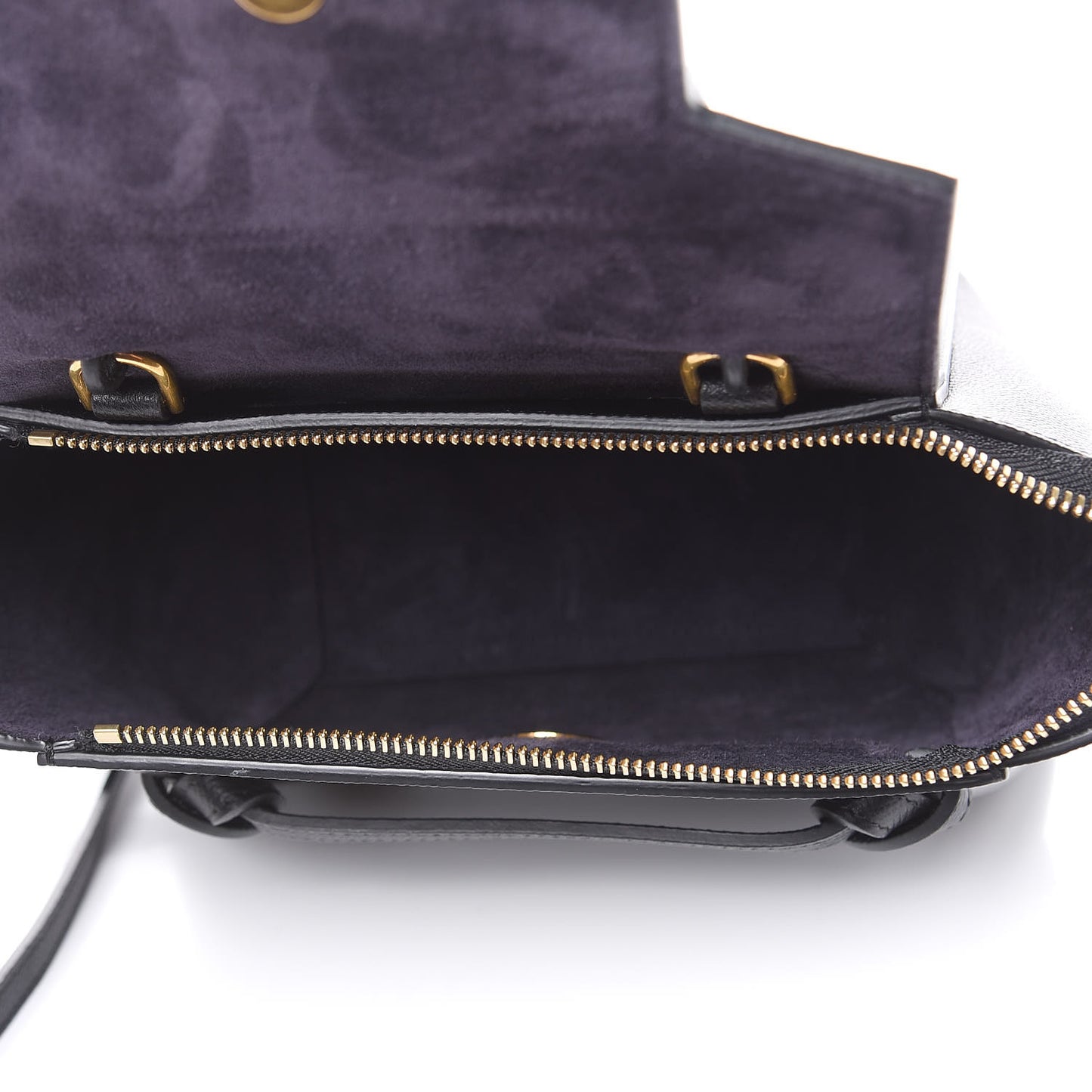 Grained Calfskin Nano Belt Bag Black