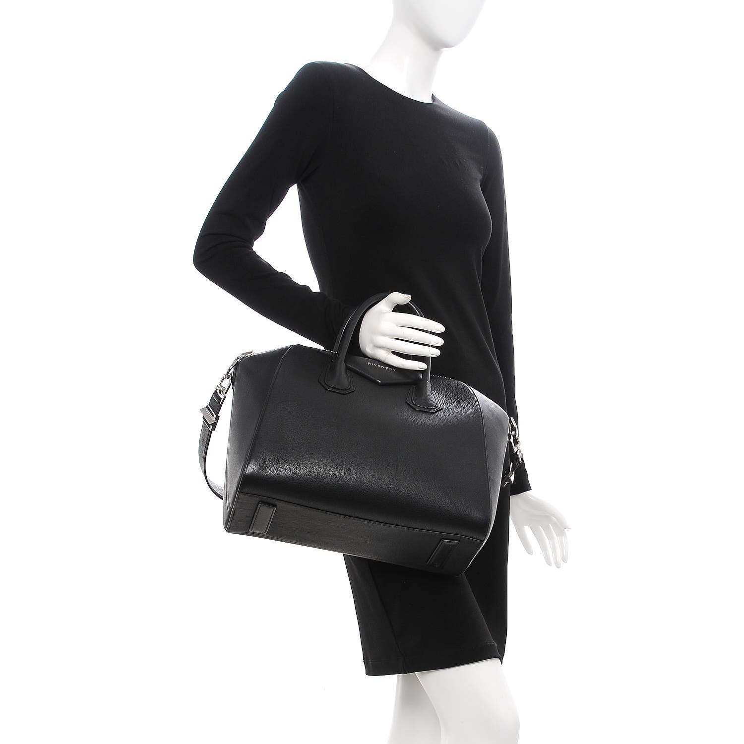 Givenchy Sugar Goatskin Medium Antigona Black 3 of 8