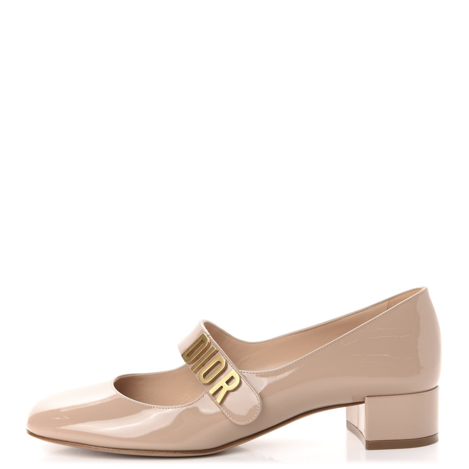Christian Dior Patent Baby-D Ballet Pumps 38.5 Nude 1 of 12