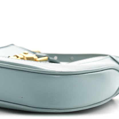 Gucci Boarded Dyana Lux Calfskin Mini Jackie 1961 Hobo Dusty Azure 10 of 12