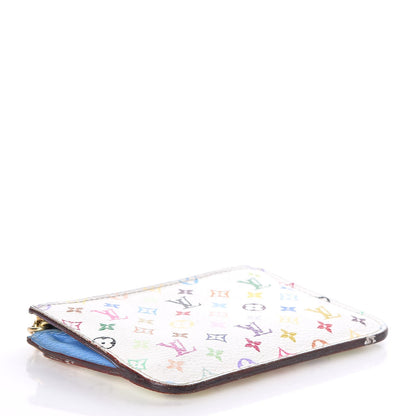 Louis Vuitton Monogram Multicolor Key Pouch White Anie 4 of 8