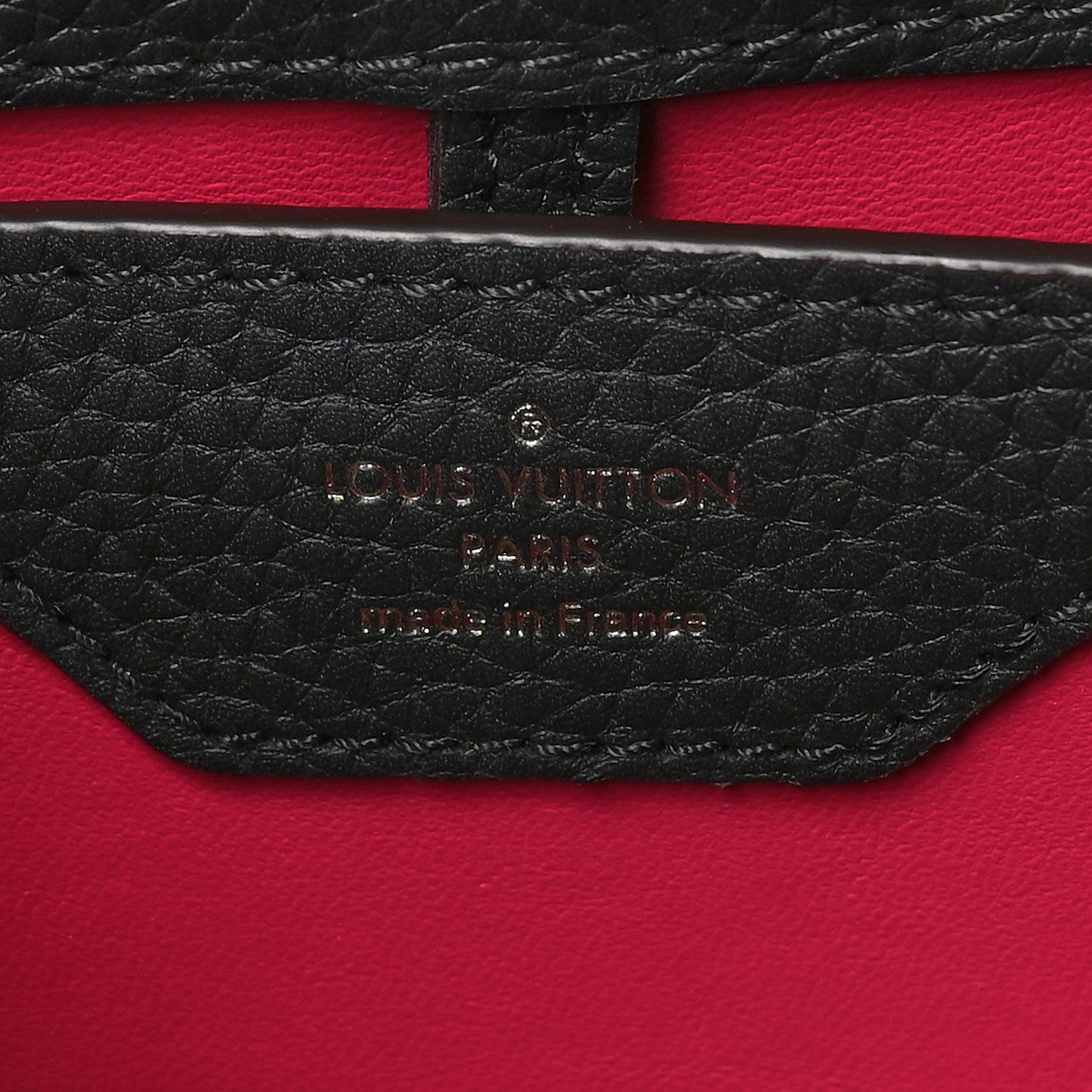 Louis Vuitton Taurillon Capucines BB Black 5 of 9
