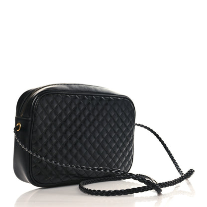 Gucci Calfskin Web Trapuntata Small GG Shoulder Bag Black 3 of 9